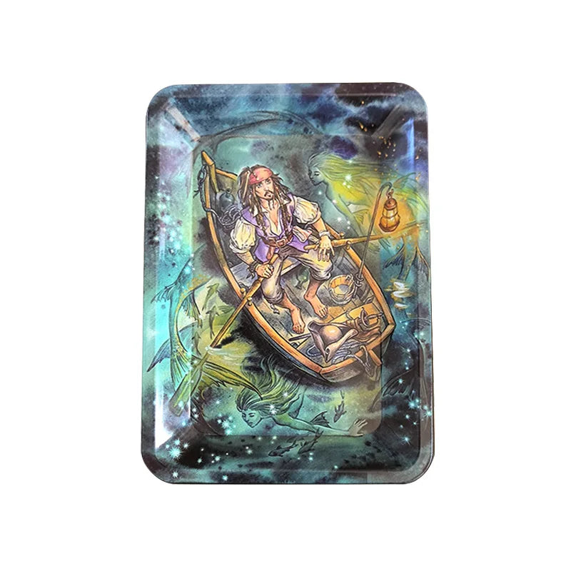 Premium Metal Tray Rolling Trays 18x12.5cm By Cloud9ProductsLLC