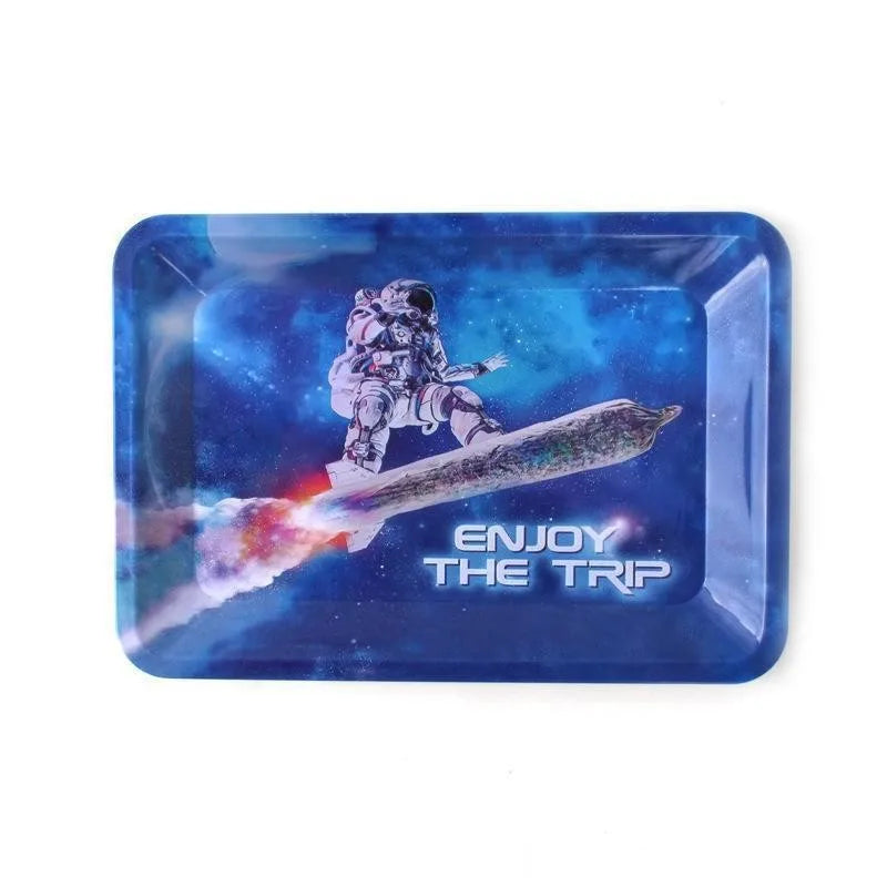 Premium Metal Tray Rolling Trays 18x12.5cm By Cloud9ProductsLLC
