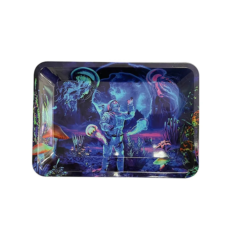 Premium Metal Tray Rolling Trays 18x12.5cm By Cloud9ProductsLLC