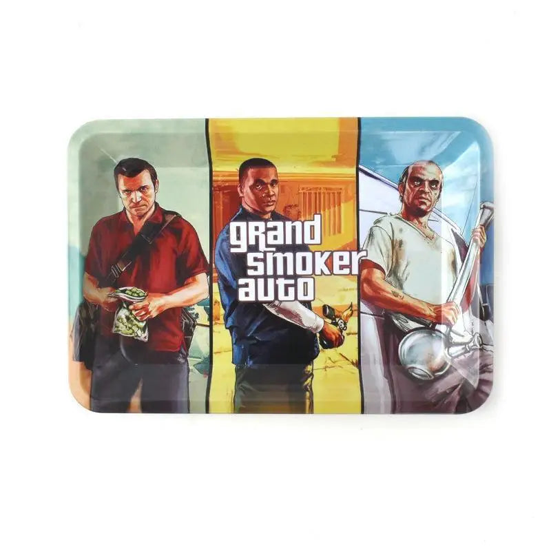 Premium Metal Tray Rolling Trays 18x12.5cm By Cloud9ProductsLLC